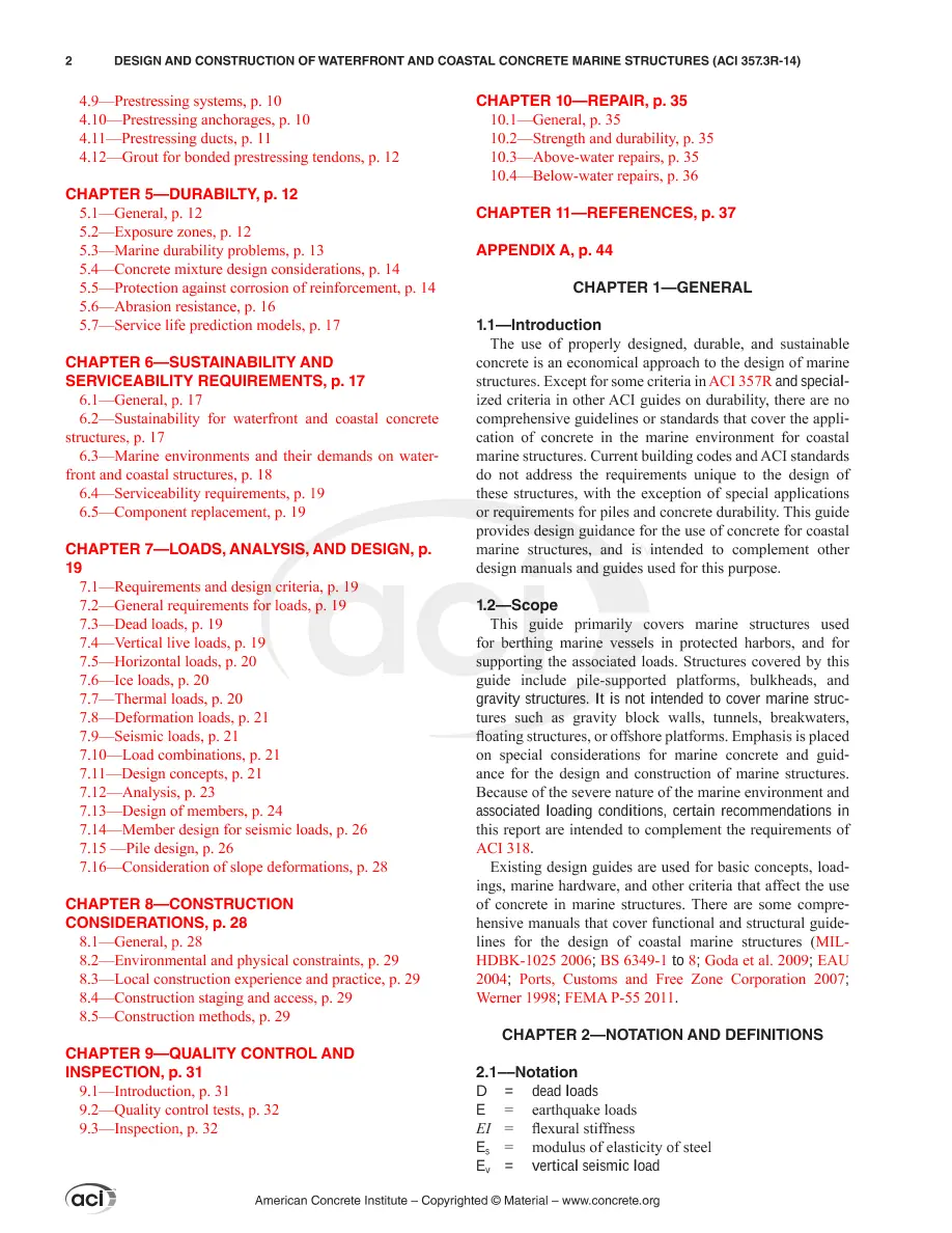 ACI 357.3R-14 pdf
