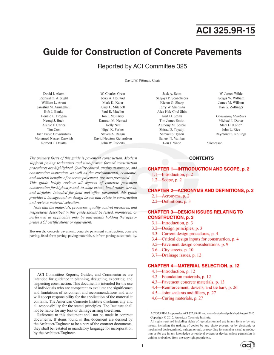 ACI 325.9R-15 pdf