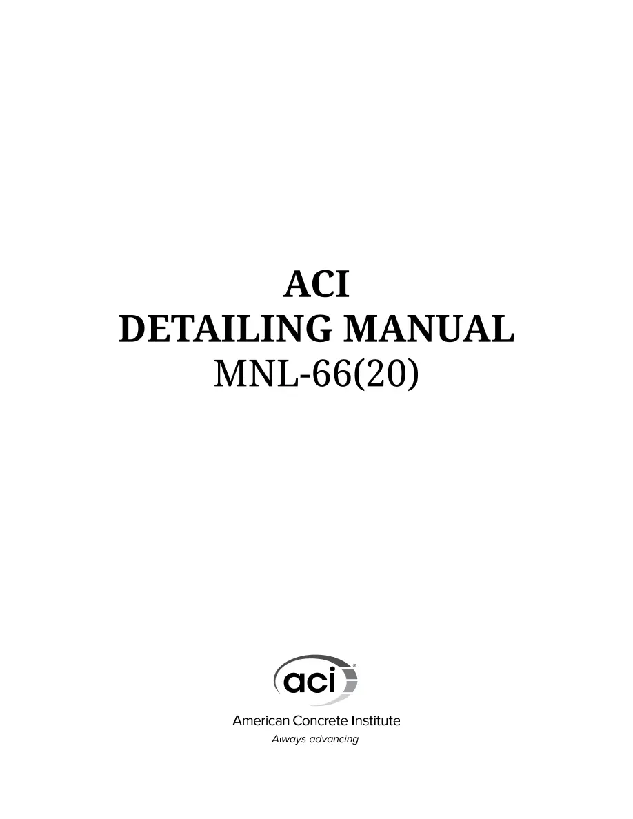 ACI MNL-66(20) pdf
