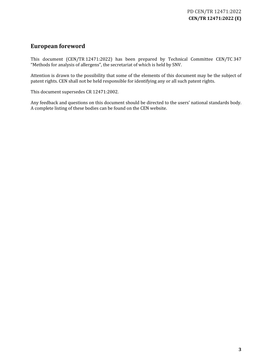 BS PD CEN/TR 12471:2022 pdf