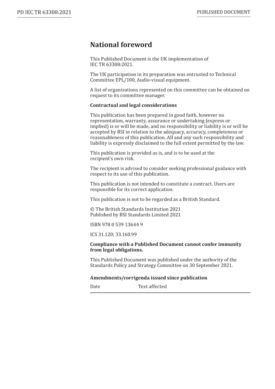 BS PD IEC TR 63308:2021 pdf
