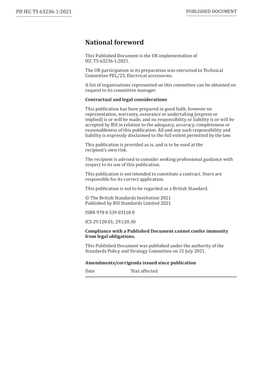 BS PD IEC TS 63236-1:2021 pdf