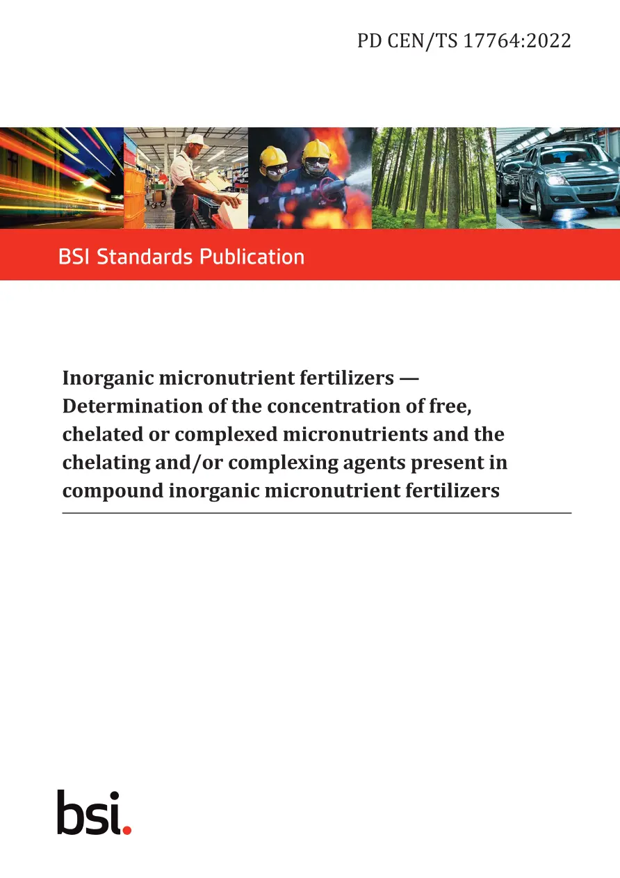 BS PD CEN/TS 17764:2022 pdf