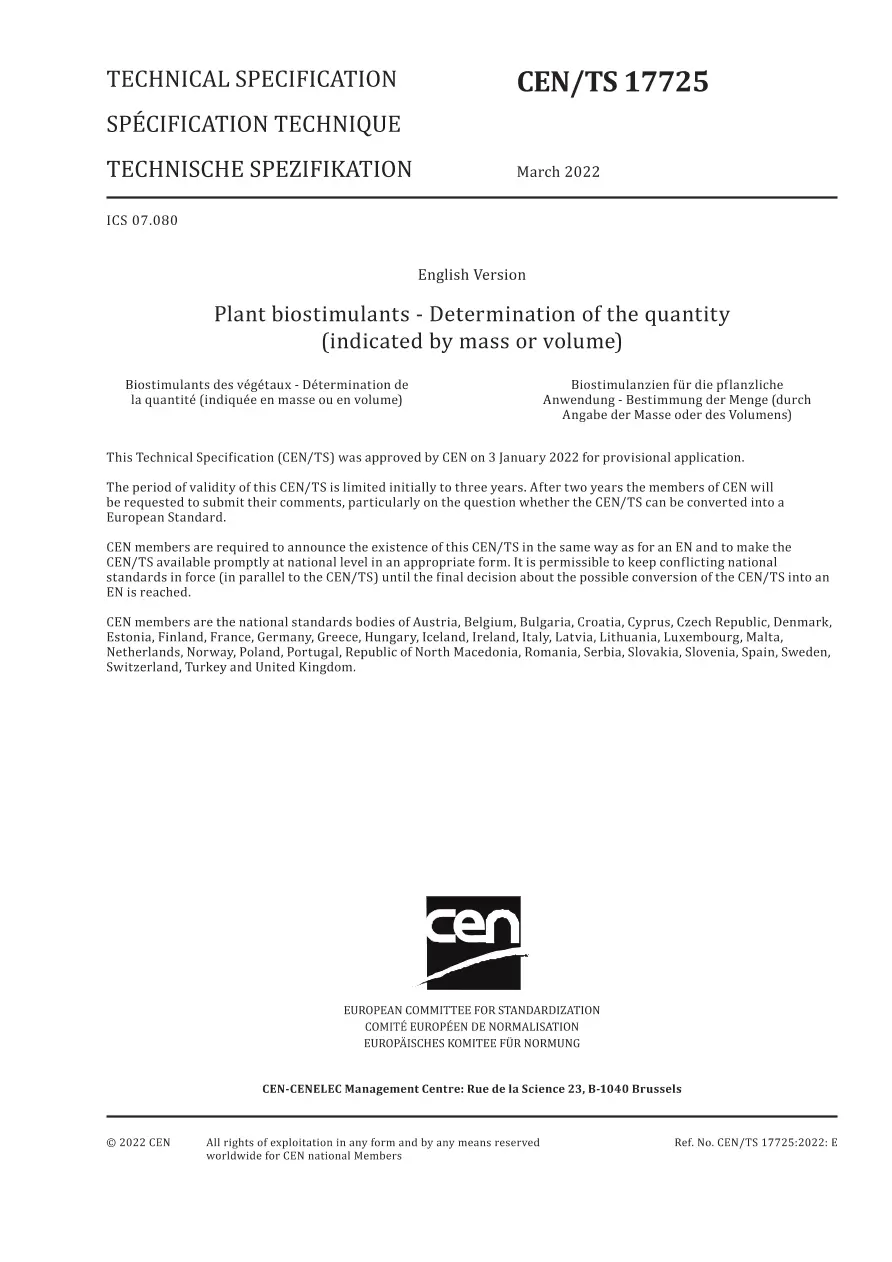 BS PD CEN/TS 17725:2022 pdf