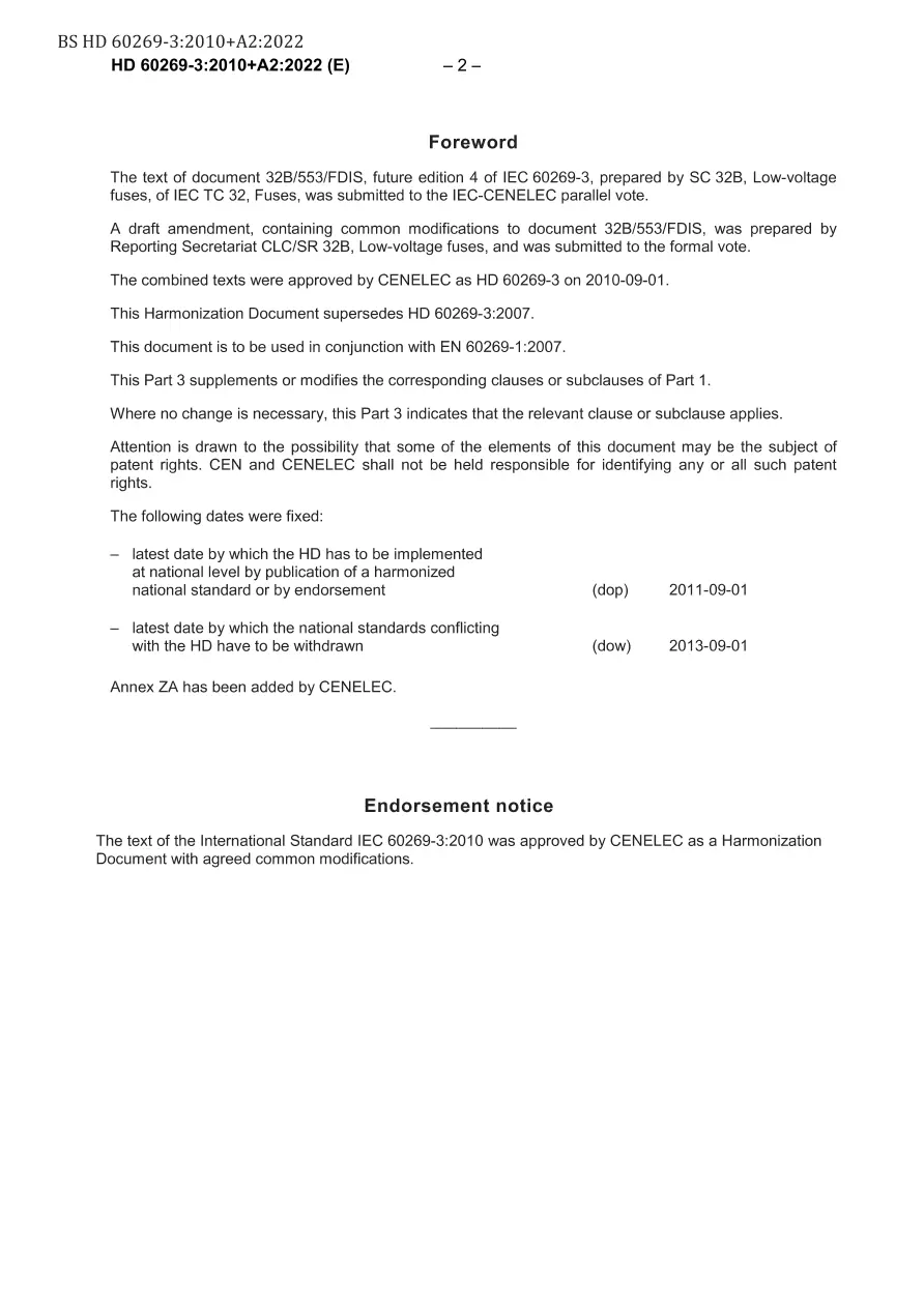 BS HD 60269-3:2010+A2:2022 pdf
