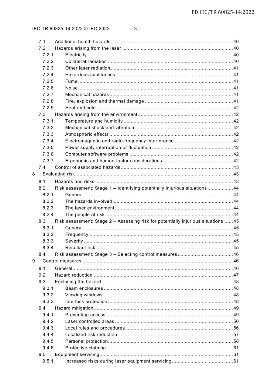 BS PD IEC/TR 60825-14:2022 pdf