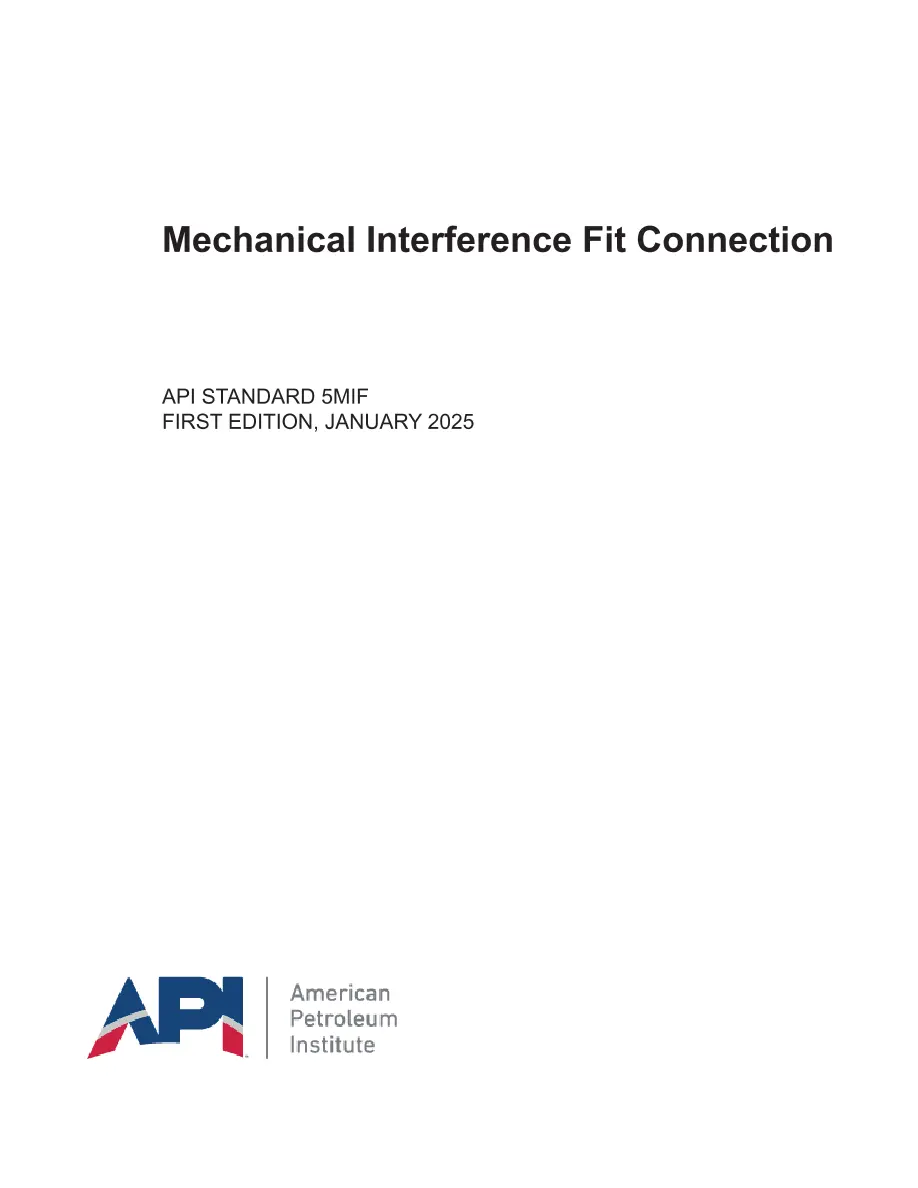 API Std 5MIF:2025 pdf