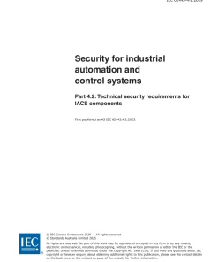 AS IEC 62443.4.2:2025 pdf