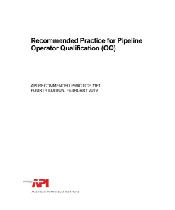 API RP 1161:2019 pdf