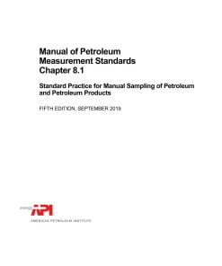 API MPMS Chapter 8.1:2019 pdf