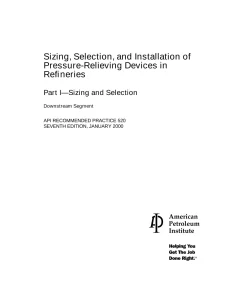 API RP 520:2000 pdf