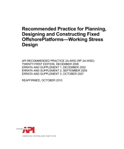 API RP 2A-WSD (R2010) pdf