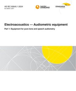 AS IEC 60645.1:2024 pdf