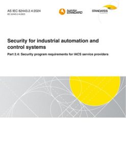 AS IEC 62443.2.4:2024 pdf
