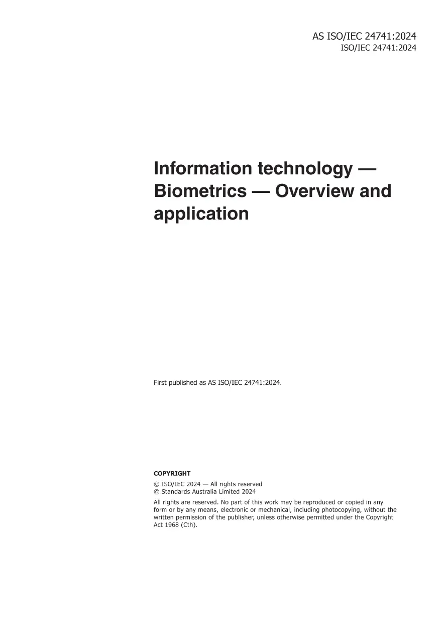 AS ISO/IEC 24741:2024 pdf