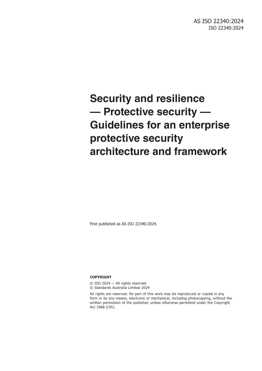 AS ISO 22340:2024 pdf