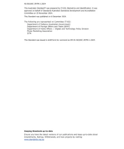 AS ISO/IEC 29794.1:2024 pdf
