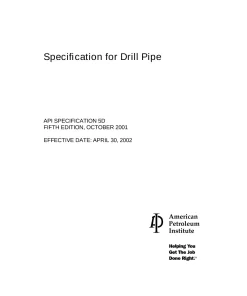 API Spec 5D:2001 pdf