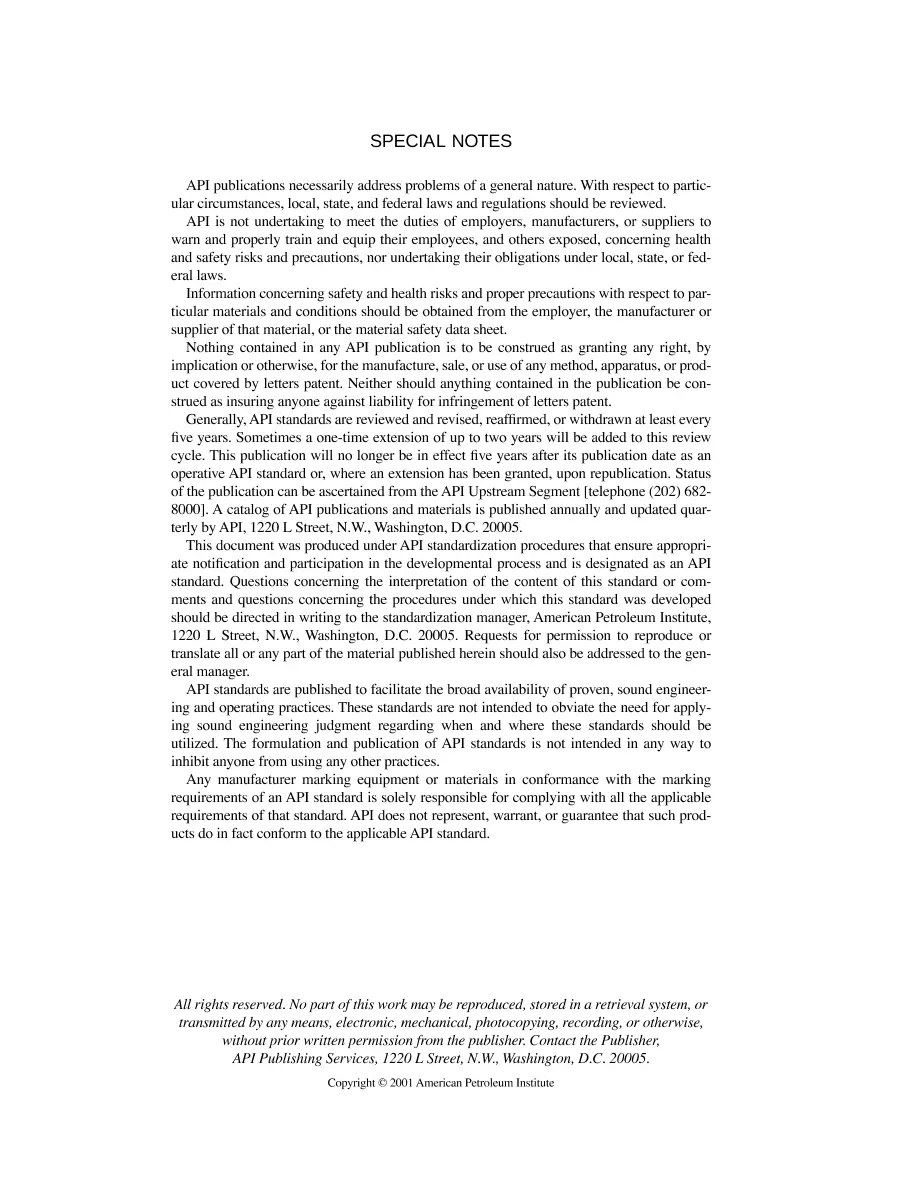 API Spec 5D:2001 pdf