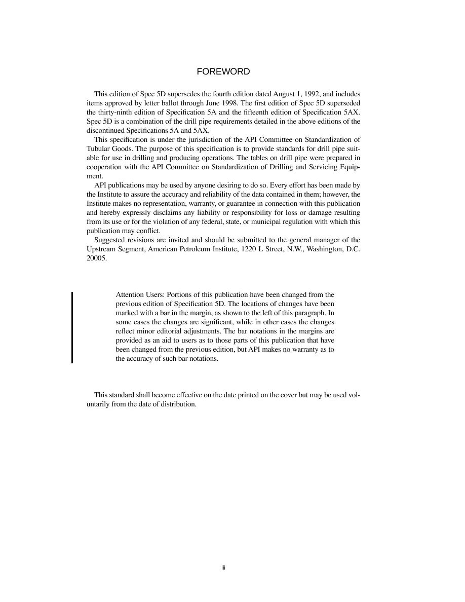 API Spec 5D:2001 pdf