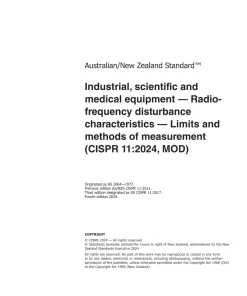 AS CISPR 11:2024 pdf