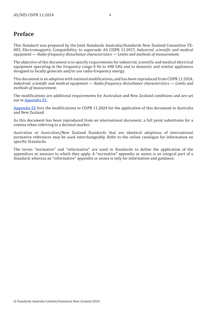 AS CISPR 11:2024 pdf