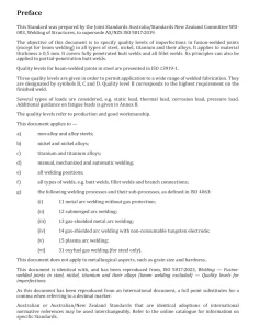 AS/NZS ISO 5817:2024 pdf
