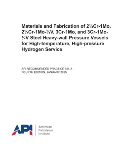 API RP 934-A:2025 pdf