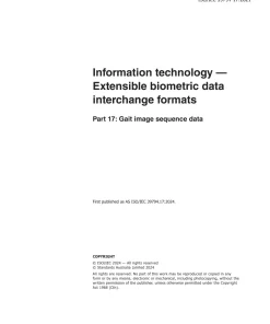 AS ISO/IEC 39794.17:2024 pdf