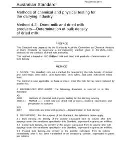 AS 2300.4.3-1994 pdf