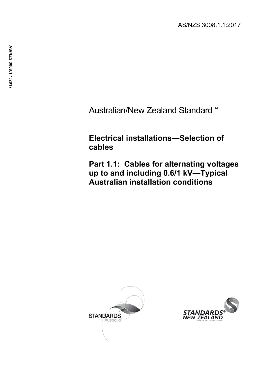 AS/NZS 3008.1.1:2017 pdf