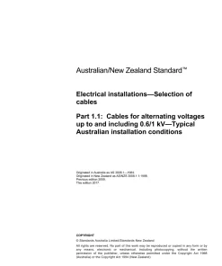 AS/NZS 3008.1.1:2017 pdf