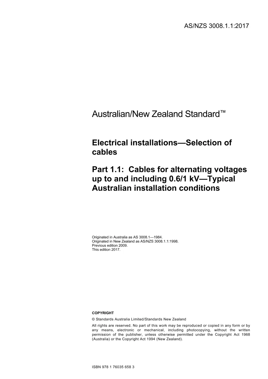 AS/NZS 3008.1.1:2017 pdf
