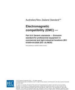 AS/NZS 61000.6.8:2021 pdf