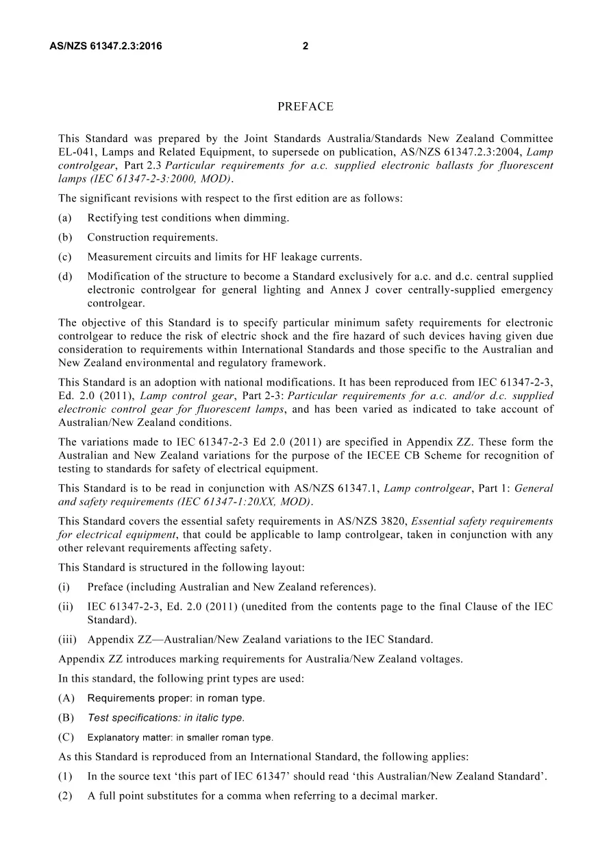 AS/NZS 61347.2.3:2016 pdf