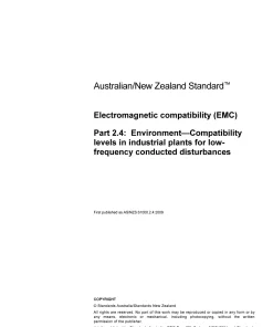 AS/NZS 61000.2.4:2009 pdf