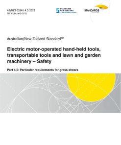 AS/NZS 62841.4.5:2022 pdf