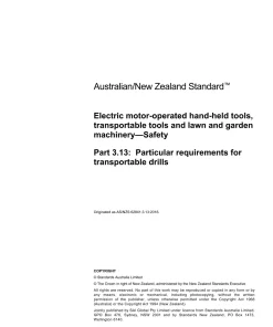 AS/NZS 62841.3.13:2018 pdf