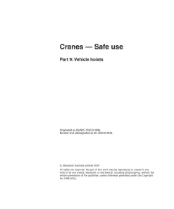 AS/NZS 2550.9:2024 pdf