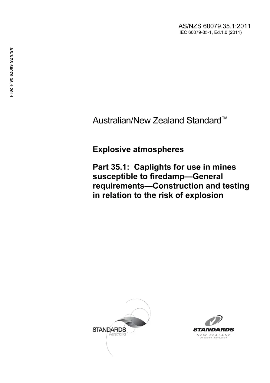 AS/NZS 60079.35.1:2011 pdf