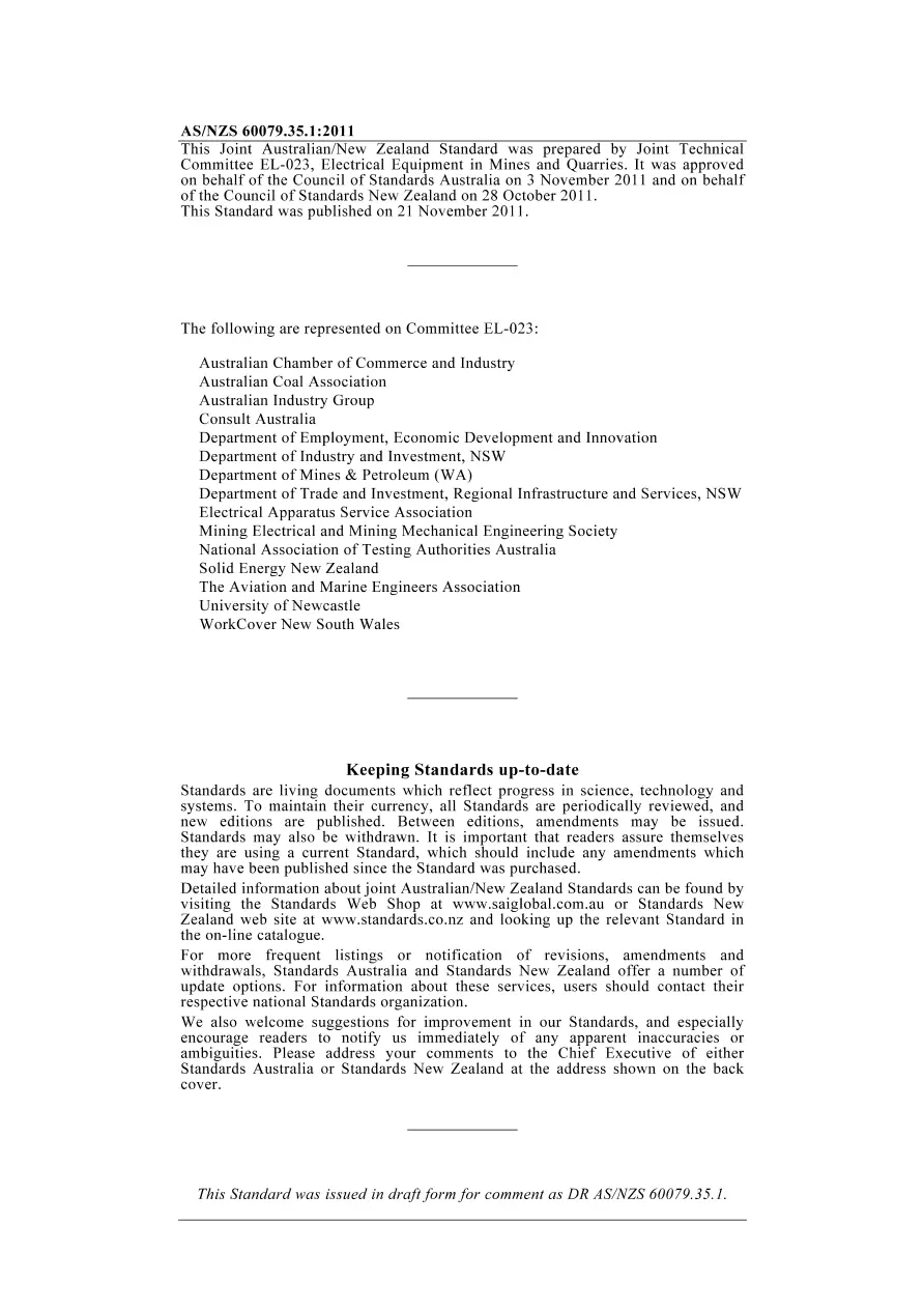 AS/NZS 60079.35.1:2011 pdf