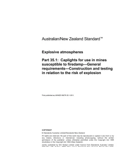 AS/NZS 60079.35.1:2011 pdf