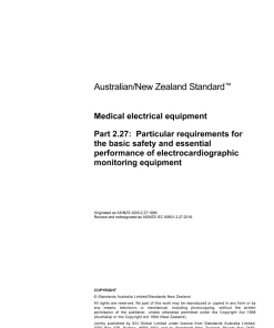 AS/NZS IEC 60601.2.27:2016 pdf