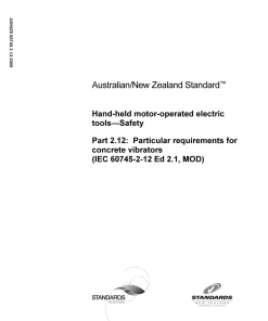 AS/NZS 60745.2.12:2009 pdf