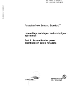 AS/NZS IEC 61439.5:2016 pdf