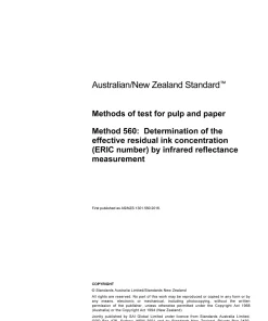 AS/NZS 1301.560:2016 pdf