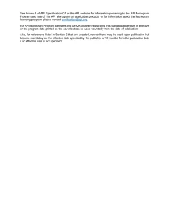 API Spec 5CRA:2025 pdf