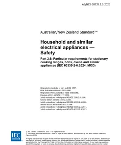AS/NZS 60335.2.6:2025 pdf