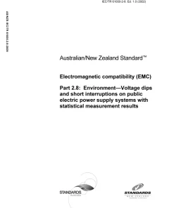 AS/NZS IEC TR 61000.2.8:2009 pdf