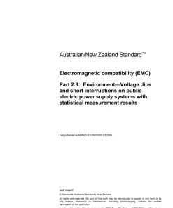 AS/NZS IEC TR 61000.2.8:2009 pdf